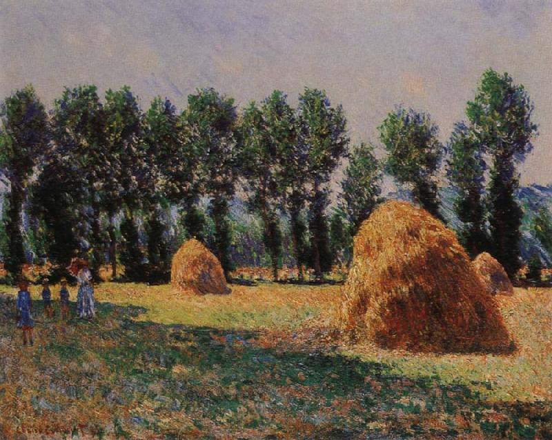 Claude Monet Haystacks at Giverny Norge oil painting art